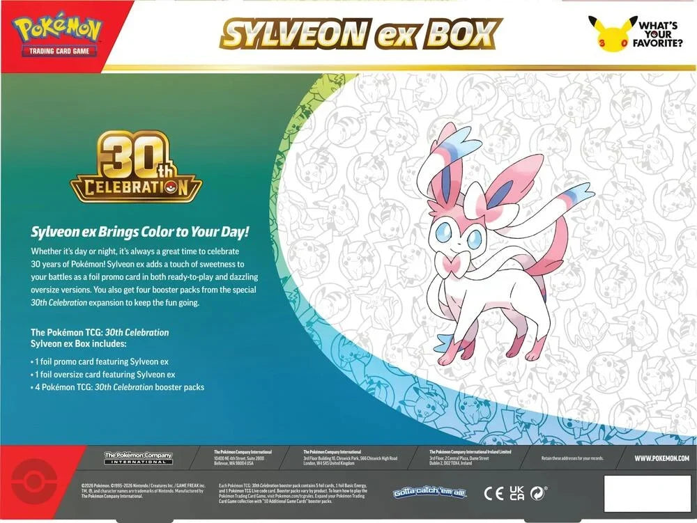 Pokémon TCG: 30th Celebration Pokémon ex Box